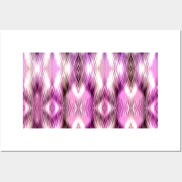 Feathered Pink and Purple Pattern Wall Art by ArtistsQuest